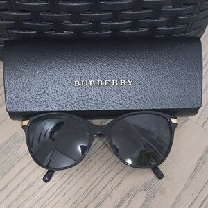 Burberry Black and Gold Sunglasses